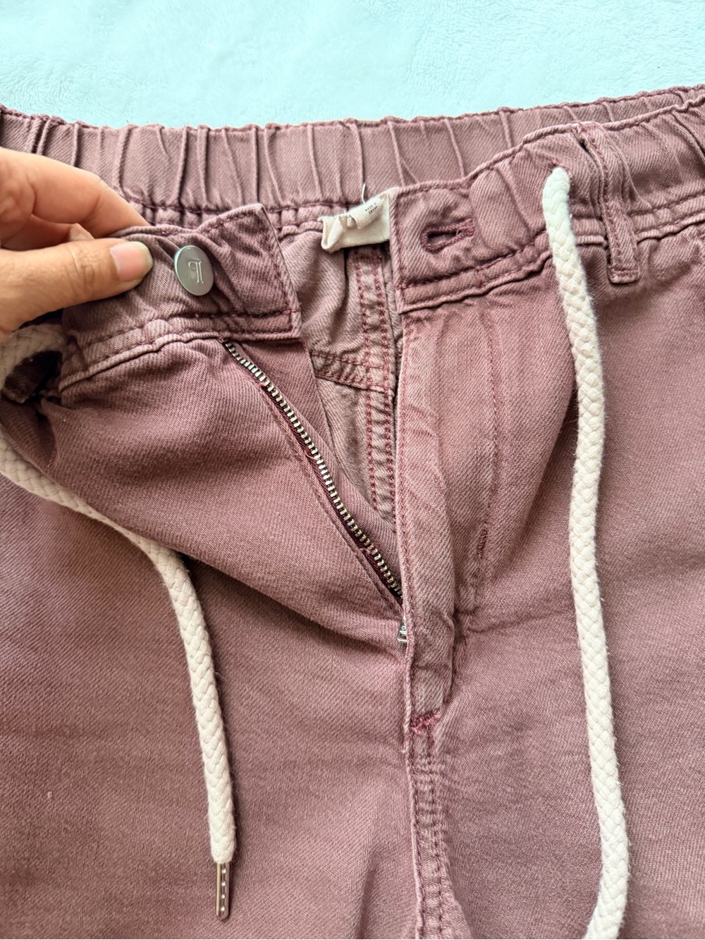 Pilcro Wide-Leg Drawstring Pants in Plum/brown - Picture 8 of 12